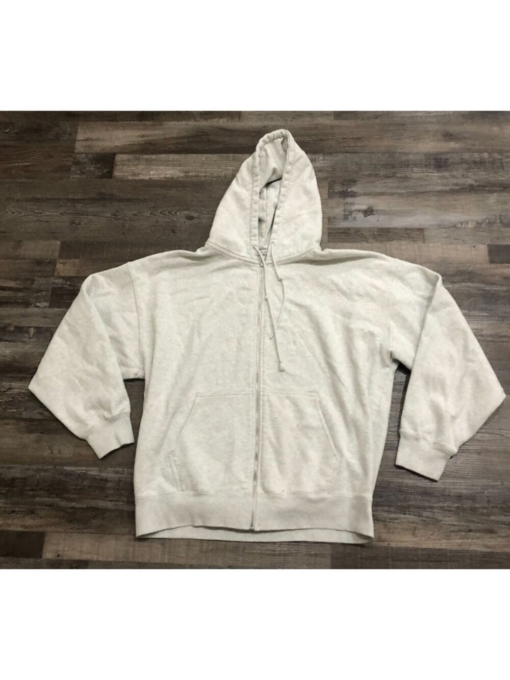 John Galt Womens Large Gray Shanghai Full Zip Hoodie Sweatshirt